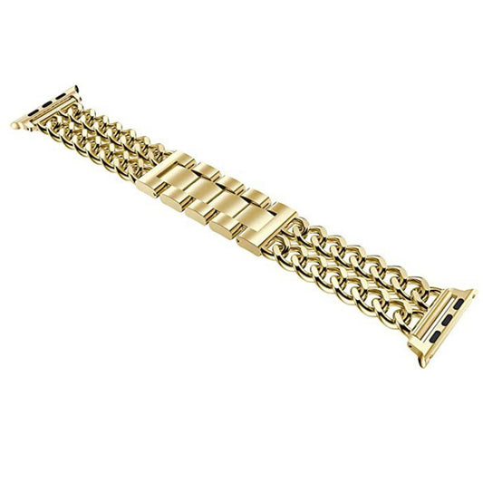 Metal Cowboy Watch Band For Apple Watch Series 9&8&7 41mm / SE 3&SE 2&6&SE&5&4 40mm / 3&2&1 38mm(Gold) by bashfashion