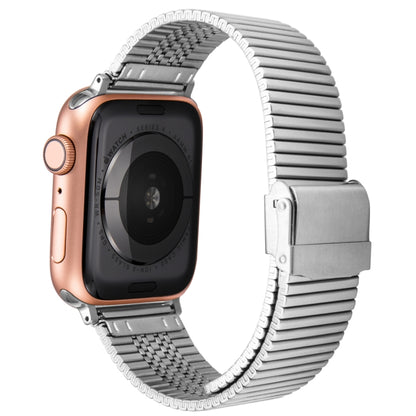 Multi-baht Steel Watch Band For Apple Watch Series 9&8&7 41mm / SE 3&SE 2&6&SE&5&4 40mm / 3&2&1 38mm(Silver) by bashfashion