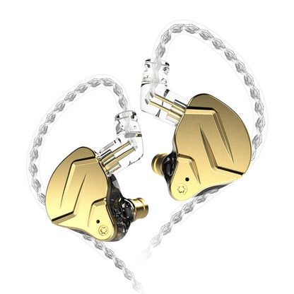 KZ ZSN Pro X Ring Iron Hybrid Drive Metal In-ear Wired Earphone, Standard Version(Gold) by KZ