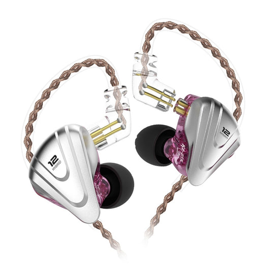 KZ ZSX 12-unit Ring Iron Metal Gaming In-ear Wired Earphone, Standard Version(Purple) by KZ