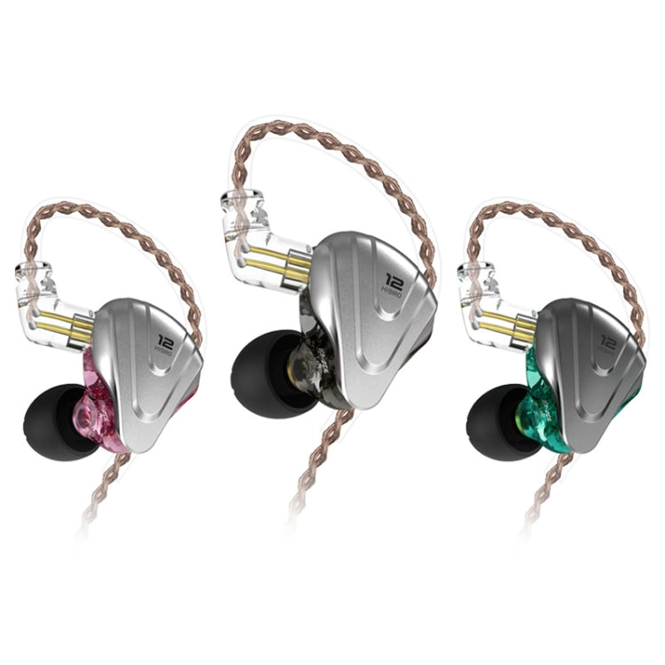 KZ ZSX 12-unit Ring Iron Metal Gaming In-ear Wired Earphone, Standard Version(Purple) by KZ