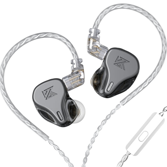 KZ DQ6 3-unit Dynamic HiFi In-Ear Wired Earphone With Mic(Grey) by KZ