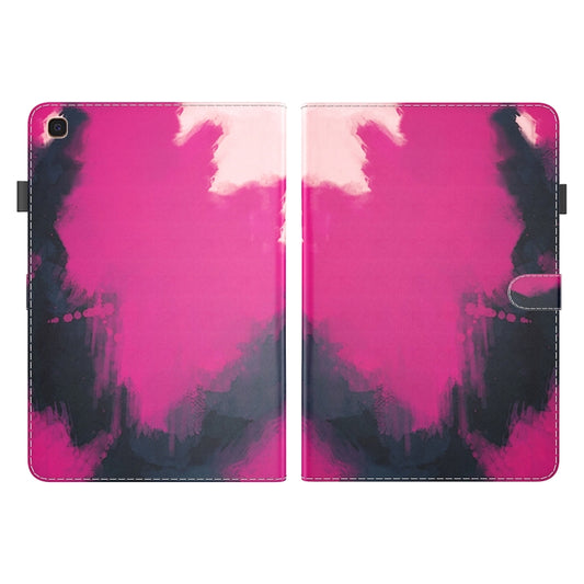For Samsung Galaxy Tab A 10.1 2019 T515 / T510 Voltage Watercolor Pattern Skin Feel Magnetic Horizontal Flip PU Leather Case with Holder & Card Slots & Photo Frame(Berry) by bashfashion