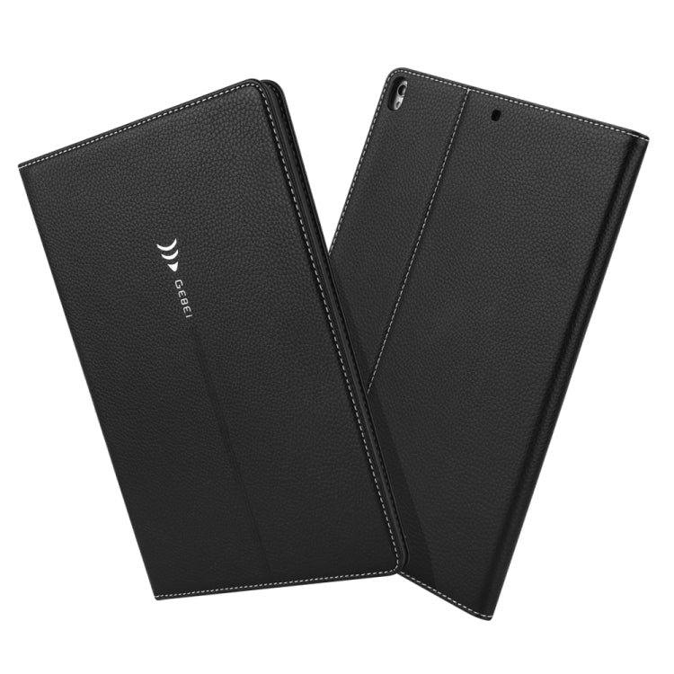 For iPad Pro 10.5 inch GEBEI PU+TPU Horizontal Flip Protective Case with Holder & Card Slots(Black) by GEBEI