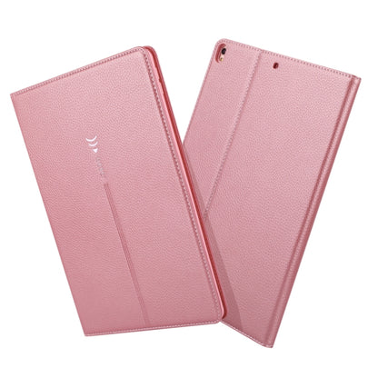 For iPad Pro 10.5 inch GEBEI PU+TPU Horizontal Flip Protective Case with Holder & Card Slots(Rose Gold) by GEBEI