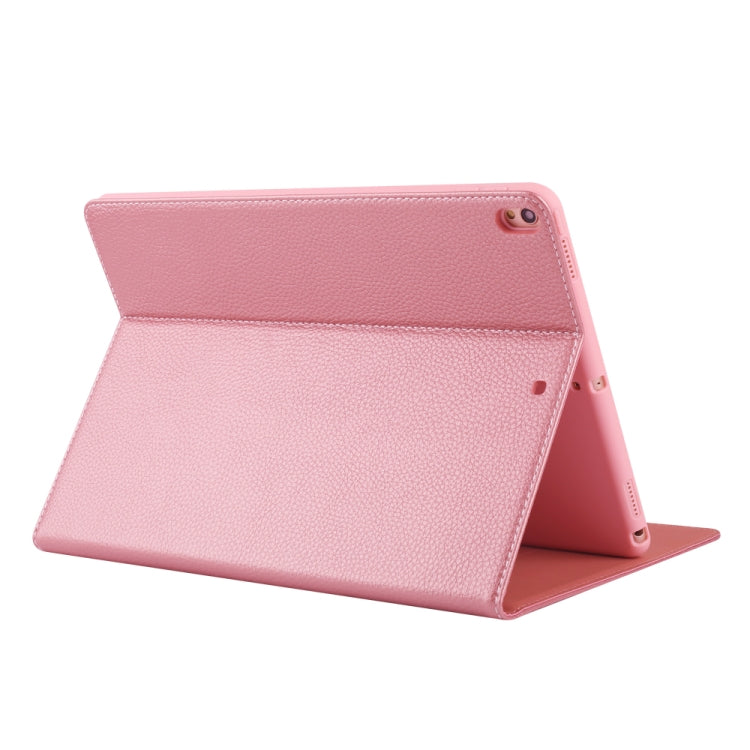 For iPad Pro 10.5 inch GEBEI PU+TPU Horizontal Flip Protective Case with Holder & Card Slots(Rose Gold) by GEBEI