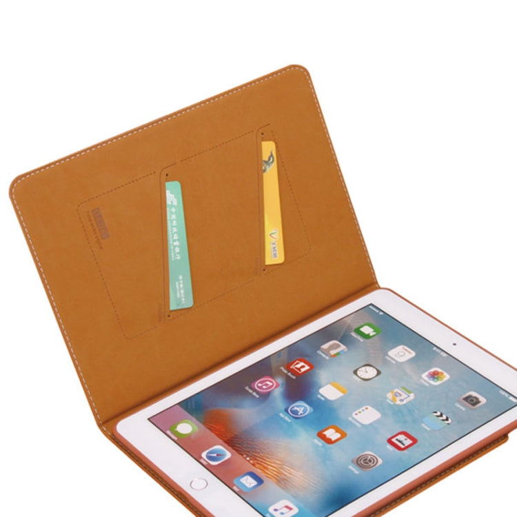 For iPad Pro 9.7 inch GEBEI PU+TPU Horizontal Flip Protective Case with Holder & Card Slots(Black) by GEBEI