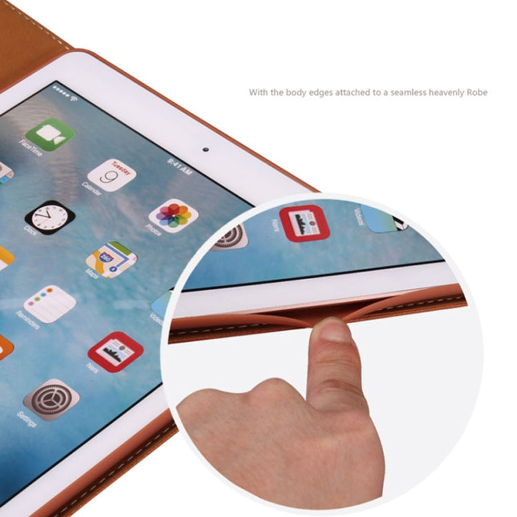 For iPad Pro 9.7 inch GEBEI PU+TPU Horizontal Flip Protective Case with Holder & Card Slots(Black) by GEBEI