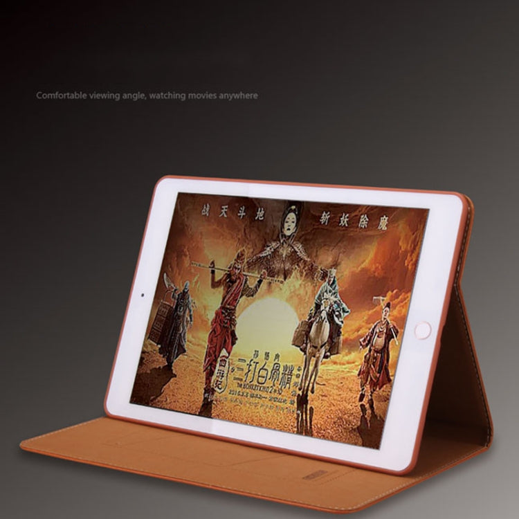 For iPad Pro 9.7 inch GEBEI PU+TPU Horizontal Flip Protective Case with Holder & Card Slots(Black) by GEBEI