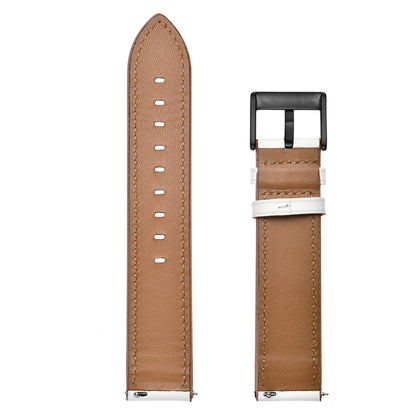 For Samsung Galaxy Watch 3 41mm Leather Watch Band(White) by bashfashion