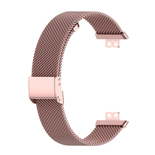 For Huawei Watch Fit Mesh Metal Watch Band(Rose Pink) by bashfashion