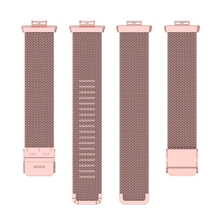 For Huawei Watch Fit Mesh Metal Watch Band(Rose Pink) by bashfashion