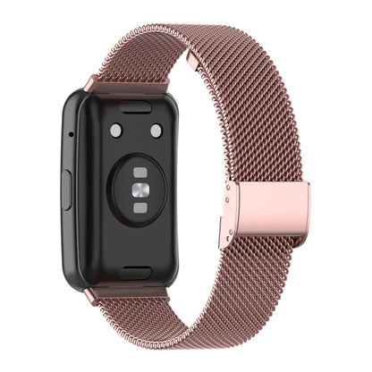 For Huawei Watch Fit Mesh Metal Watch Band(Rose Pink) by bashfashion