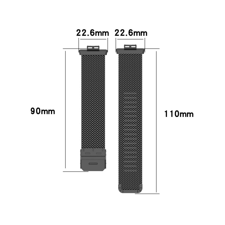 For Huawei Watch Fit Mesh Metal Watch Band(Rose Pink) by bashfashion