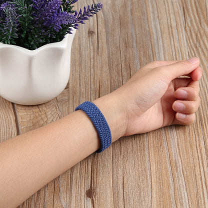 Small Waist Single Loop Nylon Braid Watch Band For Apple Watch Series 9&8&7 41mm / SE 3&SE 2&6&SE&5&4 40mm / 3&2&1 38mm, Size:S 135mm(Colorful) by bashfashion