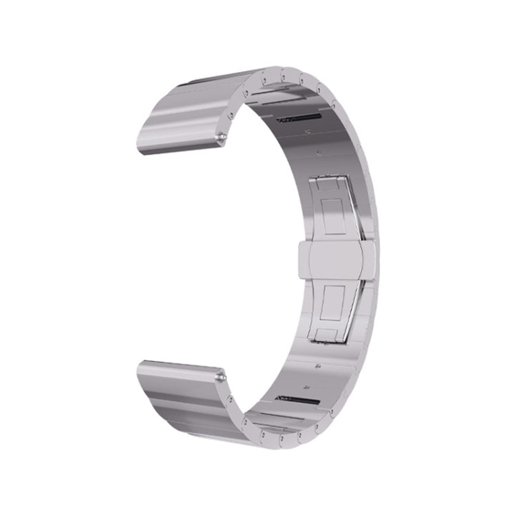 For Samsung Galaxy Watch4 Classic 42mm/46mm Steel Watch Band(Silver) by bashfashion