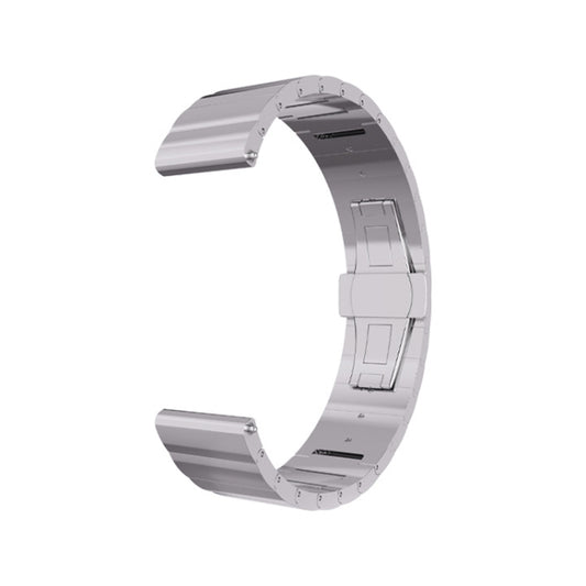 For Samsung Galaxy Watch4 Classic 42mm/46mm Steel Watch Band(Silver) by bashfashion