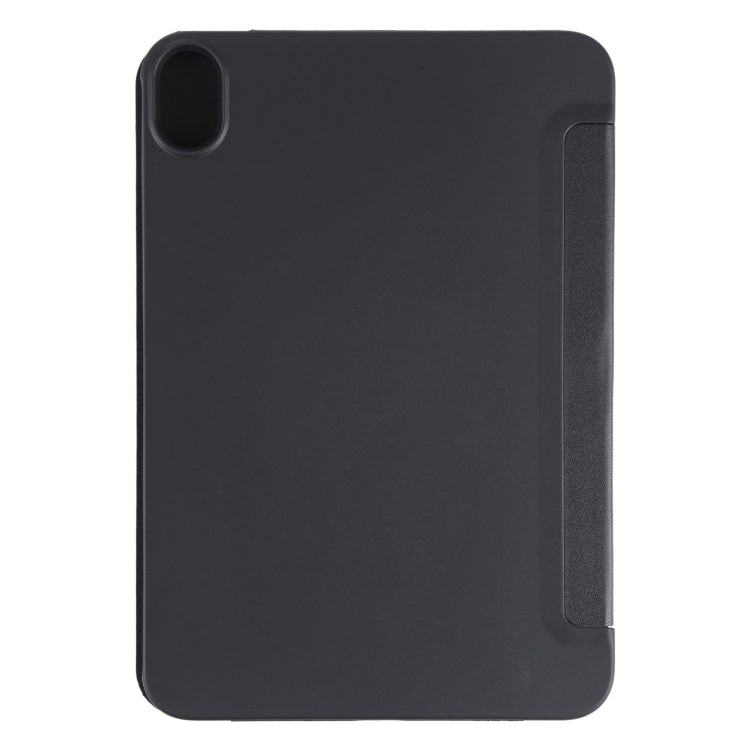For iPad mini 2024 / mini 6 GEBEI Shockproof Horizontal Flip Tablet Case with Three-folding Holder(Black) by GEBEI