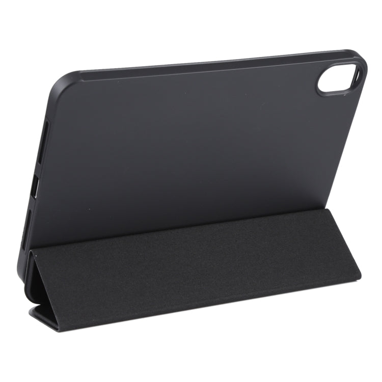For iPad mini 2024 / mini 6 GEBEI Shockproof Horizontal Flip Tablet Case with Three-folding Holder(Black) by GEBEI