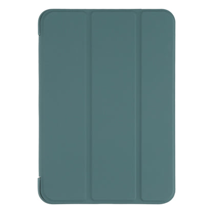 For iPad mini 2024 / mini 6 GEBEI Shockproof Horizontal Flip Tablet Case with Three-folding Holder(Pine Needle Green) by GEBEI