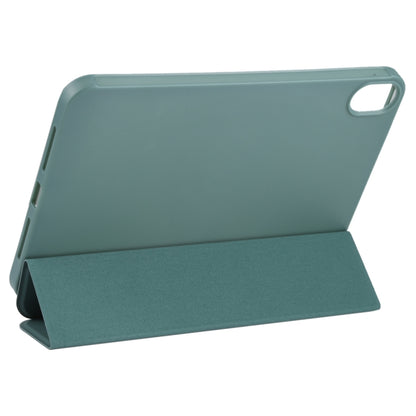 For iPad mini 2024 / mini 6 GEBEI Shockproof Horizontal Flip Tablet Case with Three-folding Holder(Pine Needle Green) by GEBEI