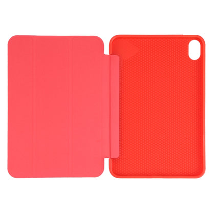 For iPad mini 2024 / mini 6 GEBEI Shockproof Horizontal Flip Tablet Case with Three-folding Holder(Red) by GEBEI
