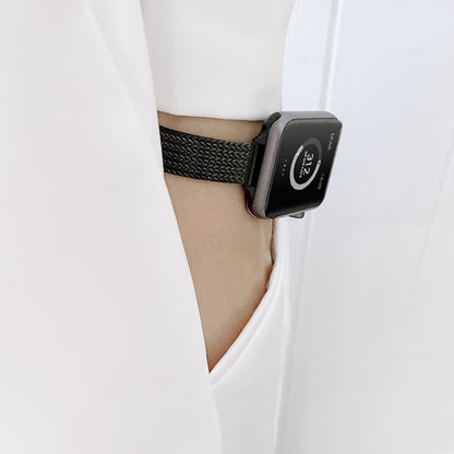 V-shaped Buckle Small Waist Steel Watch Band For Apple Watch Series 9&8&7 41mm / SE 3&SE 2&6&SE&5&4 40mm / 3&2&1 38mm(Gold) by bashfashion