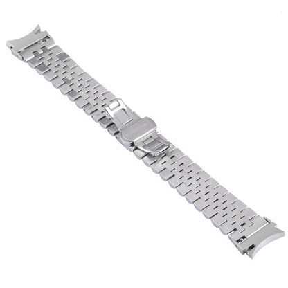 For Samsung Galaxy Watch4 40mm/44mm Five-bead Stainless Steel Watch Band(Silver) by bashfashion