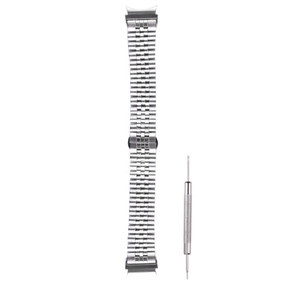 For Samsung Galaxy Watch4 40mm/44mm Five-bead Stainless Steel Watch Band(Silver) by bashfashion