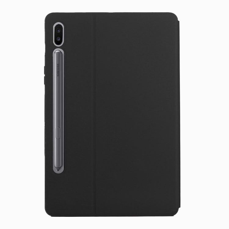 For Samsung Galaxy Tab S8 / Galaxy Tab S7 SM-T870/T875 Dual-Folding Horizontal Flip Tablet Leather Case with Holder & Sleep / Wake-up Function(Black) by bashfashion