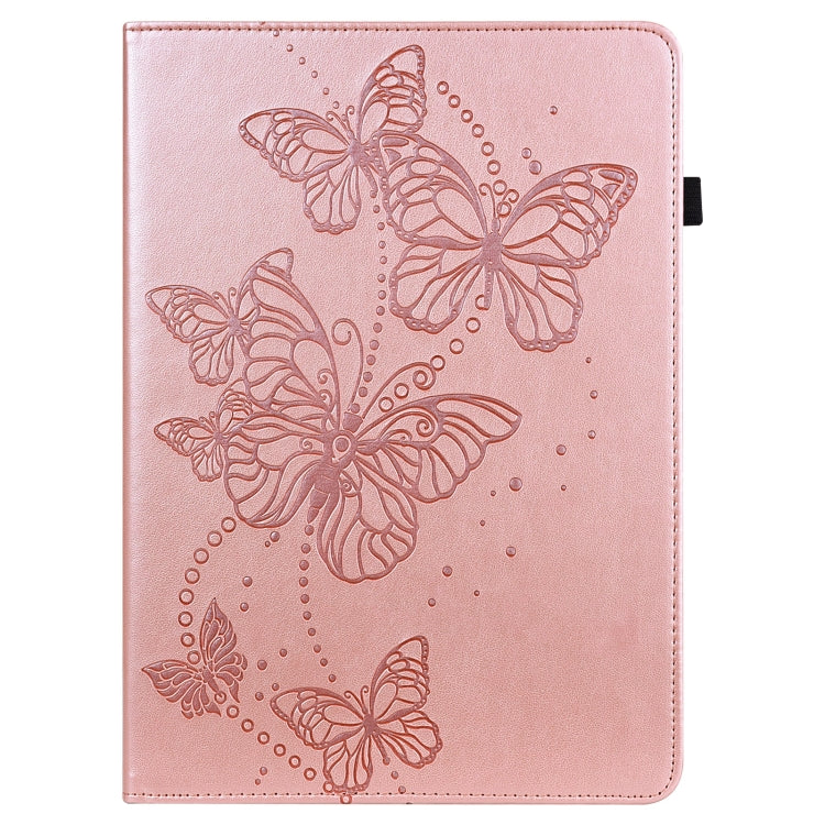 For Samsung Galaxy Tab A 10.1 (2019) T510 Embossed Butterfly Pattern Horizontal Flip Leather Tablet Case(Pink) by bashfashion