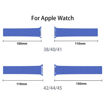 Integrated Silicone Strap Watch Band For Apple Watch Series 8&7 45mm / SE 2&6&SE&5&4 44mm / 3&2&1 42mm(Blue) by bashfashion