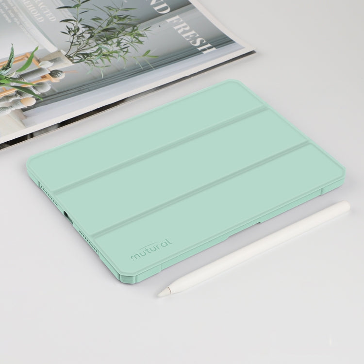 For iPad mini 6 / mini 2024 Mutural Pinyue Series Horizontal Flip Tablet Case with Holder & Pen Slot & Sleep / Wake-up Function(Mint Green) by Mutural