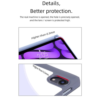 For iPad mini 6 / mini 2024 Mutural Pinyue Series Horizontal Flip Tablet Case with Holder & Pen Slot & Sleep / Wake-up Function(Purple) by Mutural