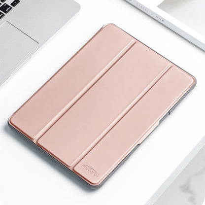 For iPad mini 6 / mini 2024 Mutural Horizontal Flip Tablet Case with Holder & Pen Slot(Rose Gold) by Mutural