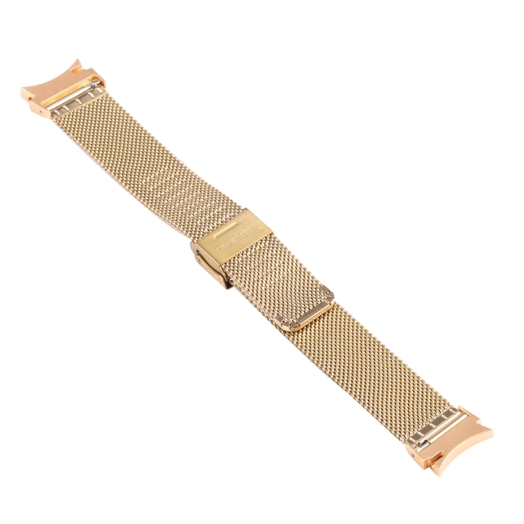 For Samsung Galaxy Watch4 40mm/44mm Double Insurance Buckle Milanese Watch Band(Gold) by bashfashion