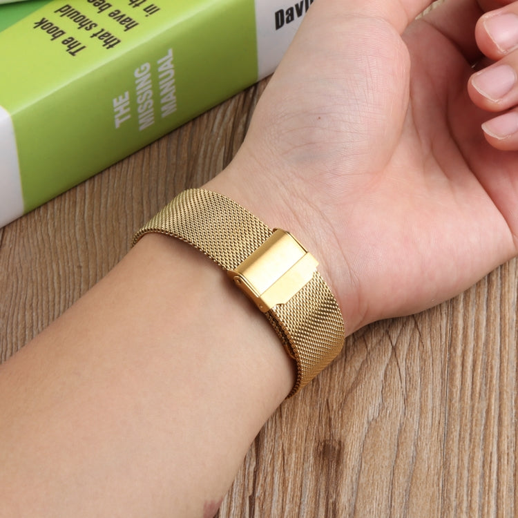 For Samsung Galaxy Watch4 40mm/44mm Double Insurance Buckle Milanese Watch Band(Gold) by bashfashion