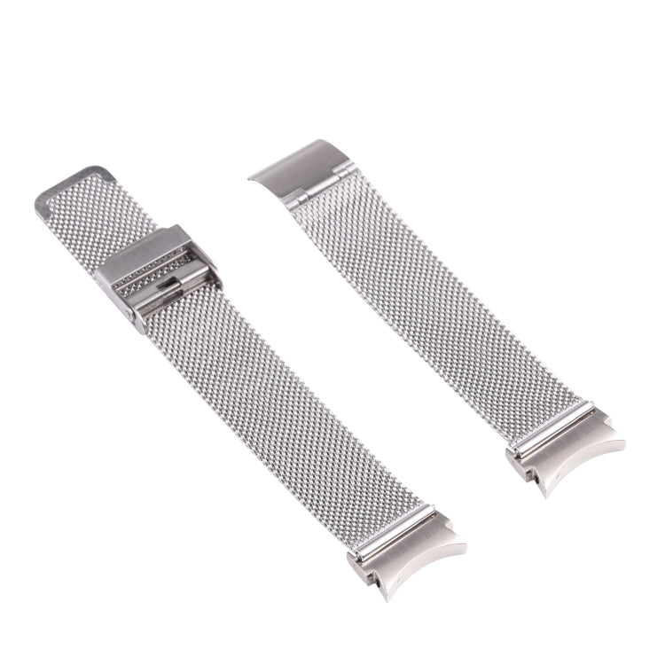 For Samsung Galaxy Watch4 40mm/44mm Double Insurance Buckle Milanese Watch Band(Silver) by bashfashion