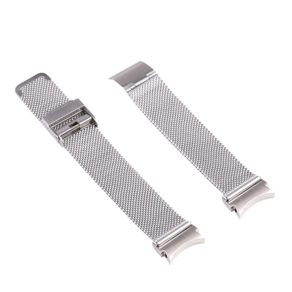 For Samsung Galaxy Watch4 40mm/44mm Double Insurance Buckle Milanese Watch Band(Silver) by bashfashion