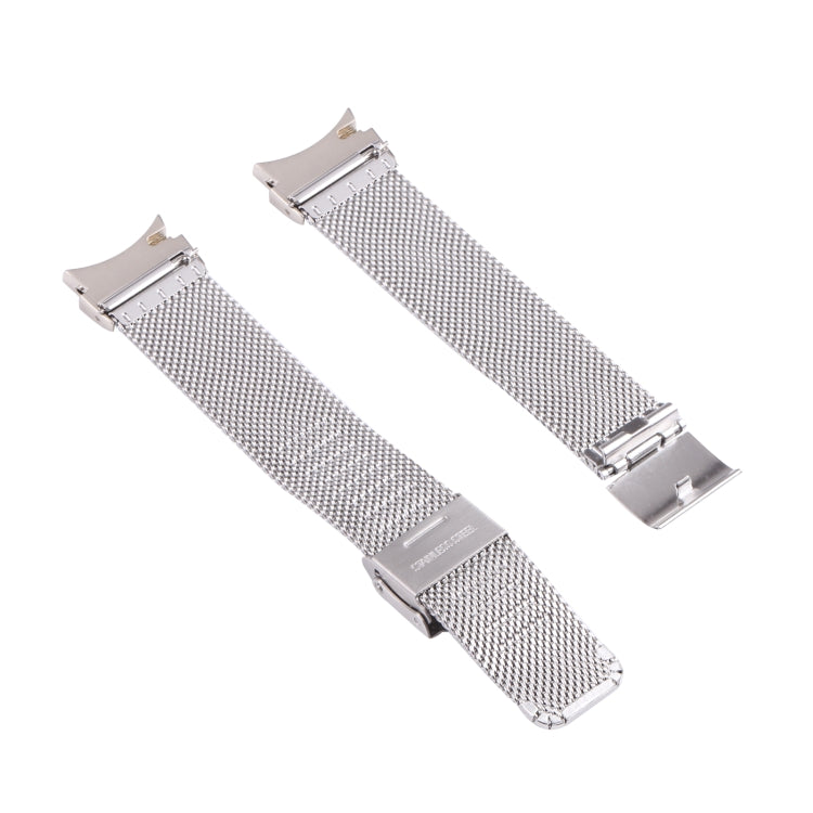 For Samsung Galaxy Watch4 40mm/44mm Double Insurance Buckle Milanese Watch Band(Silver) by bashfashion