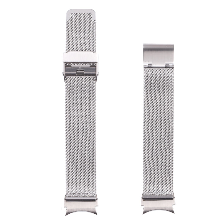 For Samsung Galaxy Watch4 40mm/44mm Double Insurance Buckle Milanese Watch Band(Silver) by bashfashion