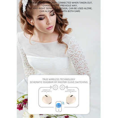 X6WS Mini Noise Reduction Digital Display TWS Wireless Bluetooth Earphone(Black) by bashfashion