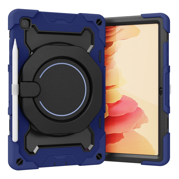 For Samsung Galaxy Tab A7 10.4 T505 Armor Contrast Color Silicone + PC Tablet Case(Blue) by bashfashion