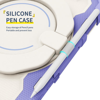 For Samsung Galaxy Tab A7 10.4 T505 Armor Contrast Color Silicone + PC Tablet Case(Blue) by bashfashion