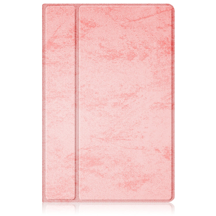 For Samsung Galaxy Tab A7 Lite 8.7 2021 T220 / T225 Solid Color 360 Degrees Rotation Tablet Leather Case with Holder(Pink) by bashfashion