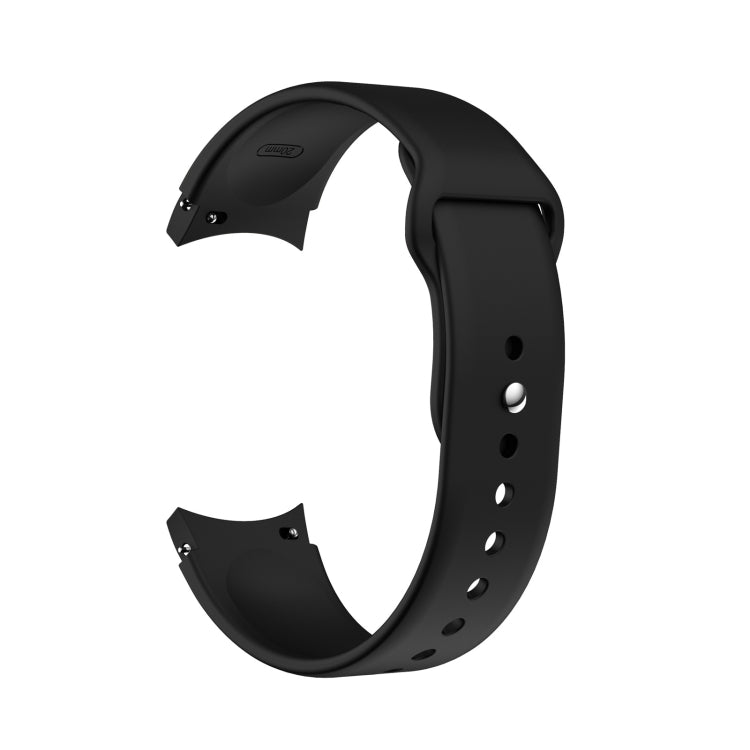 For Samsung Galaxy Watch4 40&44mm/Watch4 Classic 42&46mm Silicone Reverse Buckle Watch Band(Black) by bashfashion