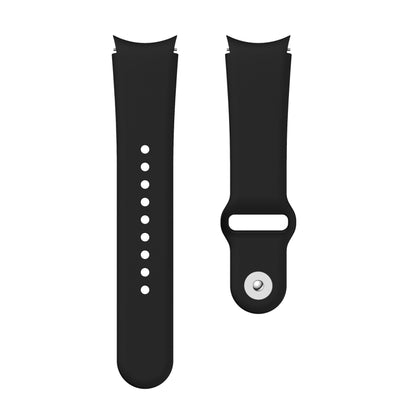For Samsung Galaxy Watch4 40&44mm/Watch4 Classic 42&46mm Silicone Reverse Buckle Watch Band(Black) by bashfashion