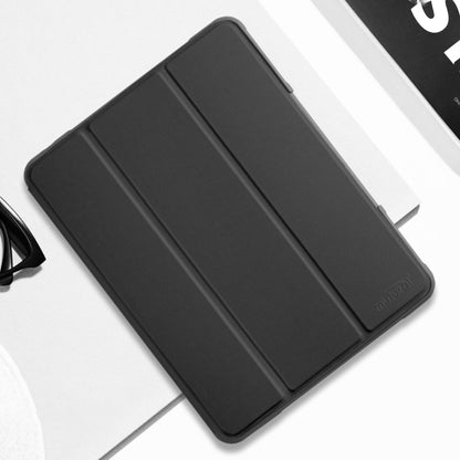 For iPad Pro 10.5 Mutural Horizontal Flip PC + TPU + PU Leather Case with Holder & Pen Slot(Black) by Mutural