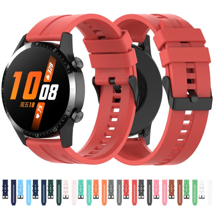 For Huawei Watch GT 3 46mm/GT Runner 22mm Silicone Black Buckle Watch Band(Grey) by bashfashion