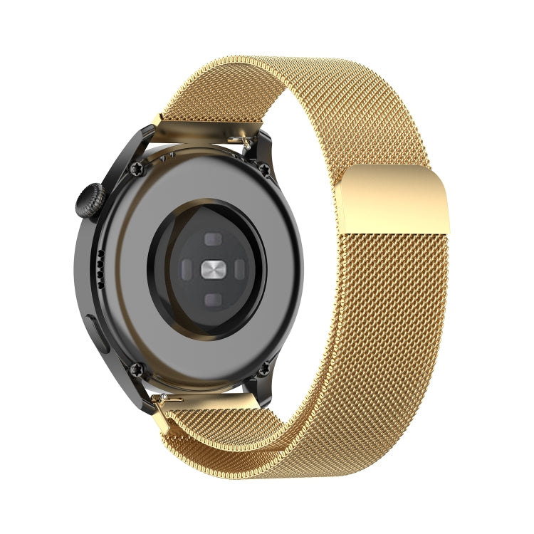 For Huawei Watch GT 3 42mm 20mm Milan Metal Watch Band(Gold) by bashfashion